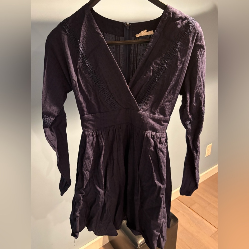 Navy Long Sleeve Dress